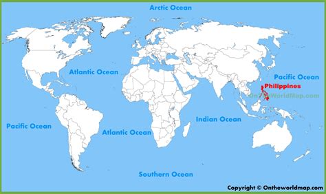 filipijnen op de wereldkaart.